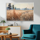 Golden Fields Canvas Wall Art Print – Serene Landscape of