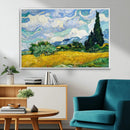 Wheatfield With Cypresses By Van Gogh Painting Wall Art