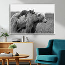 Bear and Cub Wall Art Canvas | 399 Bear Cub