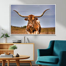 Texas Longhorn Wall Art Print, Framed Longhorn Cow Wall Art