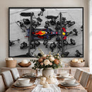 RedBull Formula 1 Canvas Wall Art Print