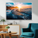 Beach Ocean Sunset on the Sea Wall Art Canvas, Beach Ocean by MyGreatCanvas | Canvas Wall Art Prints | Photo Prints & Wall Decor