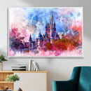 Disney Wall Art: Dreamy Watercolor Cinderella Castle Canvas by MyGreatCanvas | Canvas Wall Art Prints | Photo Prints & Wall Decor