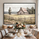 Rustic Farmhouse Barn Wall Art | 3-Panel Framed Gallery Wrap