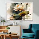 Lotus Flower Watercolor Canvas Print – A Symbol of Serenity by MyGreatCanvas | Canvas Wall Art Prints | Photo Prints & Wall Decor