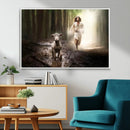 Jesus Canvas Wall Art - Jesus Running After Lost Lamb, by MyGreatCanvas | Canvas Wall Art Prints | Photo Prints & Wall Decor