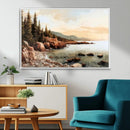 Serene Coastal View of Acadia National Park Wall Art -