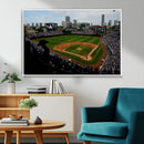 Chicago Cubs Baseball Team Print - Wrigley Field Stadium