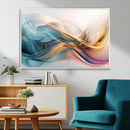 Abstract Flowing Colors Wall Art Canvas Print