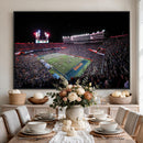 Ben Hill Griffin Stadium Night Game Triple Canvas Wall Art -