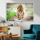 Leopard on the Prowl - Stunning Large Framed Leopard Wall