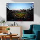 PNC Park Evening Game Triple Canvas Wall Art - Pittsburgh
