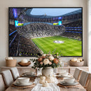 Tottenham Hotspur Stadium Canvas Print, Match Day Triple