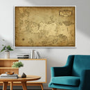 Vintage Game of Thrones Map Wall Art | Westeros and Essos