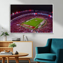 Bryant-Denny Stadium Night Game Triple Canvas Wall Art - by MyGreatCanvas | Canvas Wall Art Prints | Photo Prints & Wall Decor