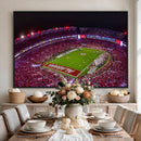 Bryant-Denny Stadium Night Game Triple Canvas Wall Art -
