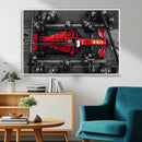 Ferrari Pit Stop Canvas Wall Art – Precision and Speed