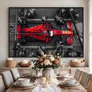 Ferrari Pit Stop Canvas Wall Art – Precision and Speed