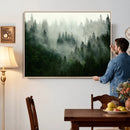 Foggy Forest Wall Art – Tranquil Green Woodland Canvas by MyGreatCanvas | Canvas Wall Art Prints | Photo Prints & Wall Decor