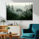 Misty Forest Wall Art – Tranquil Green Woodland Canvas by MyGreatCanvas | Canvas Wall Art Prints | Photo Prints & Wall Decor