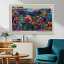 Framed Japanese 1986 Wall Art Print, Yayoi Kusama 1986 Wall