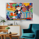 Pop Art Monopoly Man Canvas Wall Art Print - Bold and