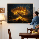 Golden Tree of Life Canvas Wall Art Print - Majestic Glowing by MyGreatCanvas | Canvas Wall Art Prints | Photo Prints & Wall Decor