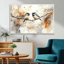 Abstract Watercolor Chickadee Bird Canvas Wall Art Print - by MyGreatCanvas | Canvas Wall Art Prints | Photo Prints & Wall Decor