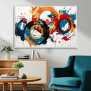 Abstract Wall Art, Rings Wall Art Canvas Print