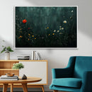 Wildflower Field Framed Wall Art, Vintage Botanical