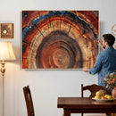 Abstract Tree Ring Art, Colorful Tree Ring Wall Decor, by MyGreatCanvas | Canvas Wall Art Prints | Photo Prints & Wall Decor