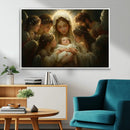 Mary Jesus Canvas Wall Art Print - Madonna and Child with
