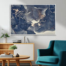 Large Abstract Blue and Gold Canvas Wall Art Fluid Ink by MyGreatCanvas | Canvas Wall Art Prints | Photo Prints & Wall Decor