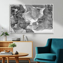 Black White Abstract Canvas Wall Art - Fluid Ink Artwork - by MyGreatCanvas | Canvas Wall Art Prints | Photo Prints & Wall Decor