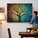 Yggdrasil Tree of Life Wall Art Print | Mosaic Style 3-Panel