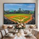 Wrigley Field Chicago Cubs Panoramic Canvas Print –