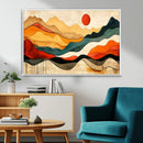 Mid Century Wall Art Print  - Abstract Woodland Print -