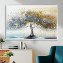 Golden and Silver Tree Wall Art – Framed Elegant Leaves by MyGreatCanvas | Canvas Wall Art Prints | Photo Prints & Wall Decor