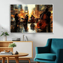 Jazz Wall Art Canvas Print – Colorful Musical Instrument