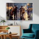 Afro Abstract Jazz Music Wall Art Canvas Print – Colorful