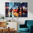 African American Jazz Canvas Wall Art Print – Abstract Music