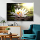 Lotus Flower Wall Art Canvas Print, Water Lily Large Wall