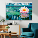 Lotus Flower Wall Art Canvas Print, Water Lily Large Wall