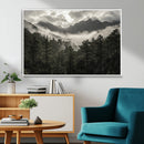 Moody Forest Wall Art – Framed Mountain Fog Canvas Artwork, by MyGreatCanvas | Canvas Wall Art Prints | Photo Prints & Wall Decor
