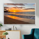 Tropical Beach Wall Art – Framed Sunset Ocean Canvas by MyGreatCanvas | Canvas Wall Art Prints | Photo Prints & Wall Decor
