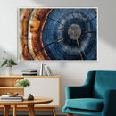 Framed Abstract Tree Ring Wall Art Print Natural Rustic Wood by MyGreatCanvas | Canvas Wall Art Prints | Photo Prints & Wall Decor