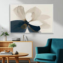 Minimal Flower Wall Art Canvas Print – Framed Beige Bloom by MyGreatCanvas | Canvas Wall Art Prints | Photo Prints & Wall Decor