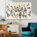 Abstract Horse Wall Art Canvas Print – Framed Horse Sketch by MyGreatCanvas | Canvas Wall Art Prints | Photo Prints & Wall Decor