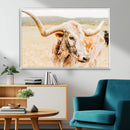 Texas Longhorn Wall Art Canvas Print – Framed Speckled Cow by MyGreatCanvas | Canvas Wall Art Prints | Photo Prints & Wall Decor
