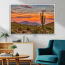 Saguaro Cactus Wall Art Canvas Print – Framed Arizona Sunset by MyGreatCanvas | Canvas Wall Art Prints | Photo Prints & Wall Decor